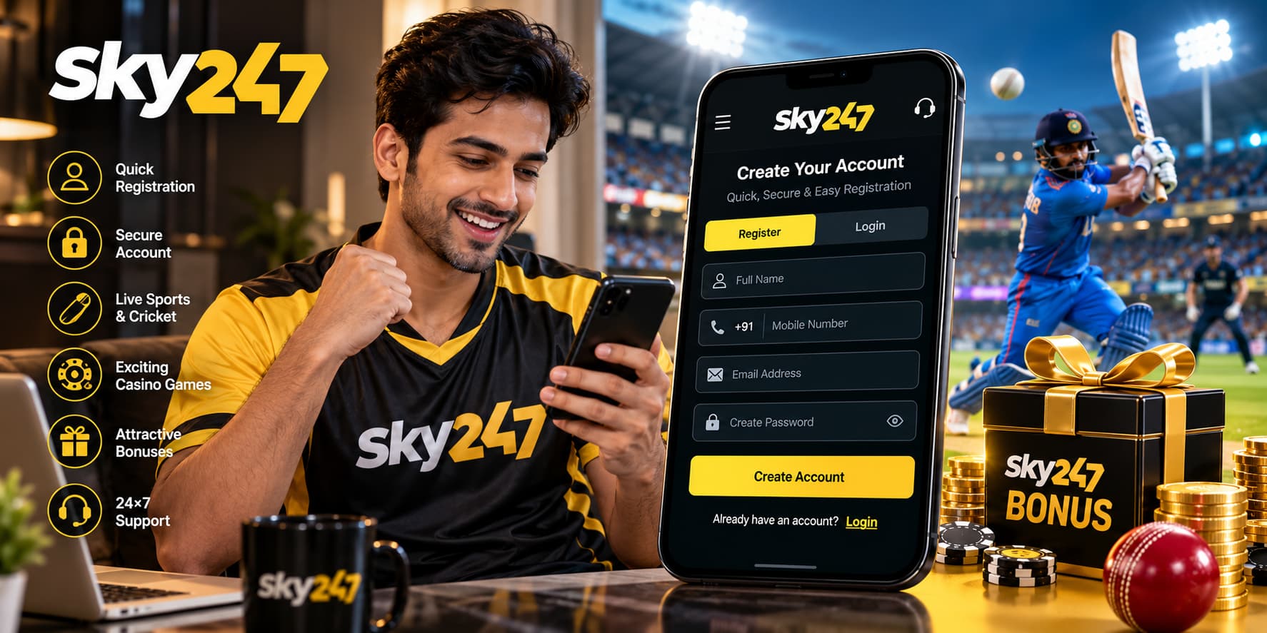 Read more about the article Sky247 Registration Guide: Create Your Account Step by Step