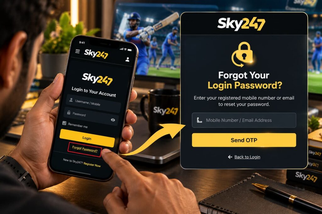 Sky247 Forgot Password Experience