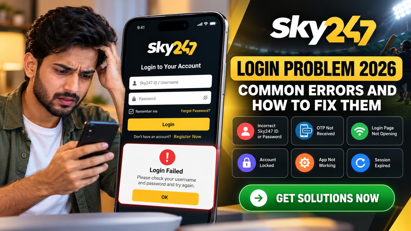 Sky247 Login Problems Guide
