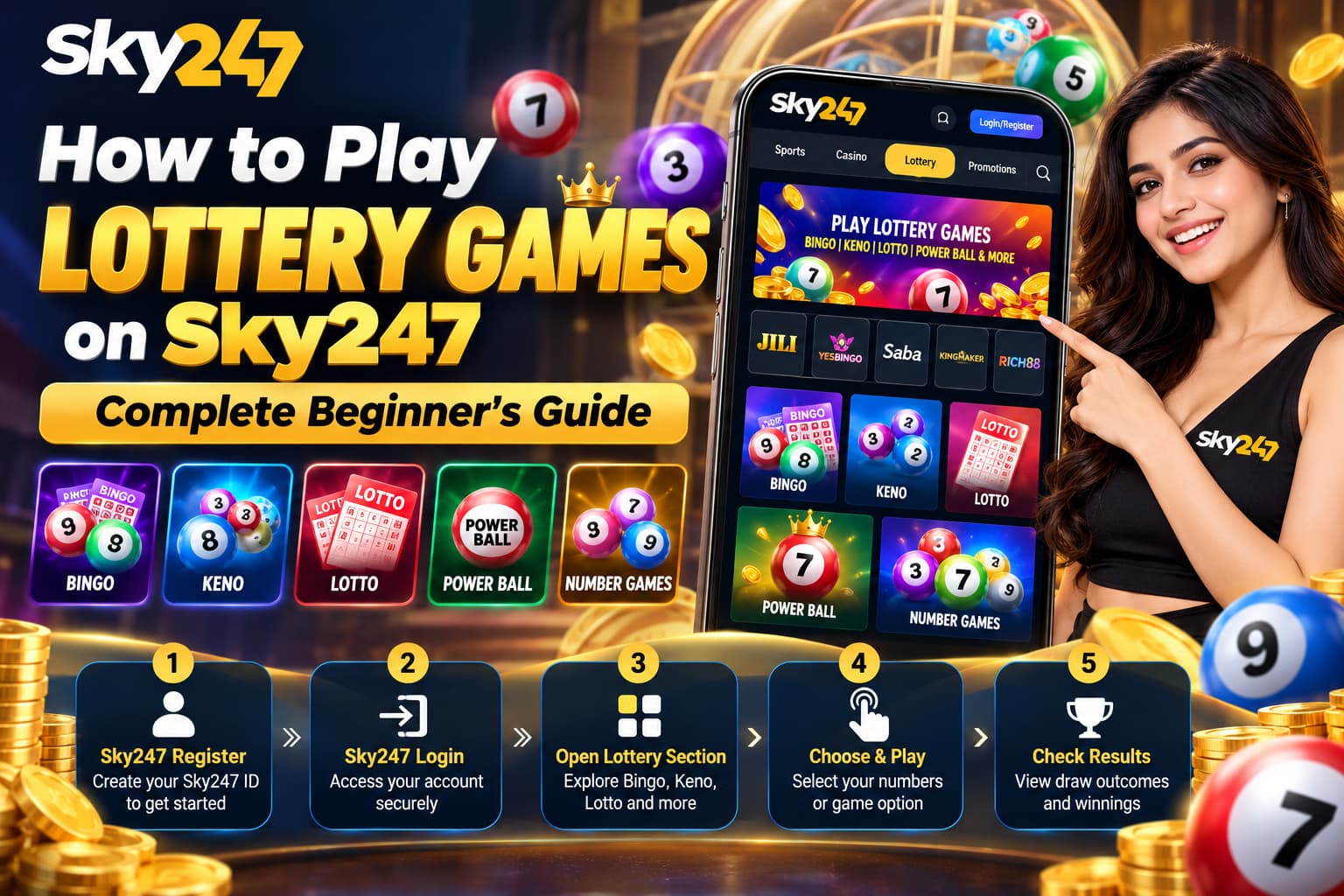 Sky247 Lottery Games Beginner’s Guide