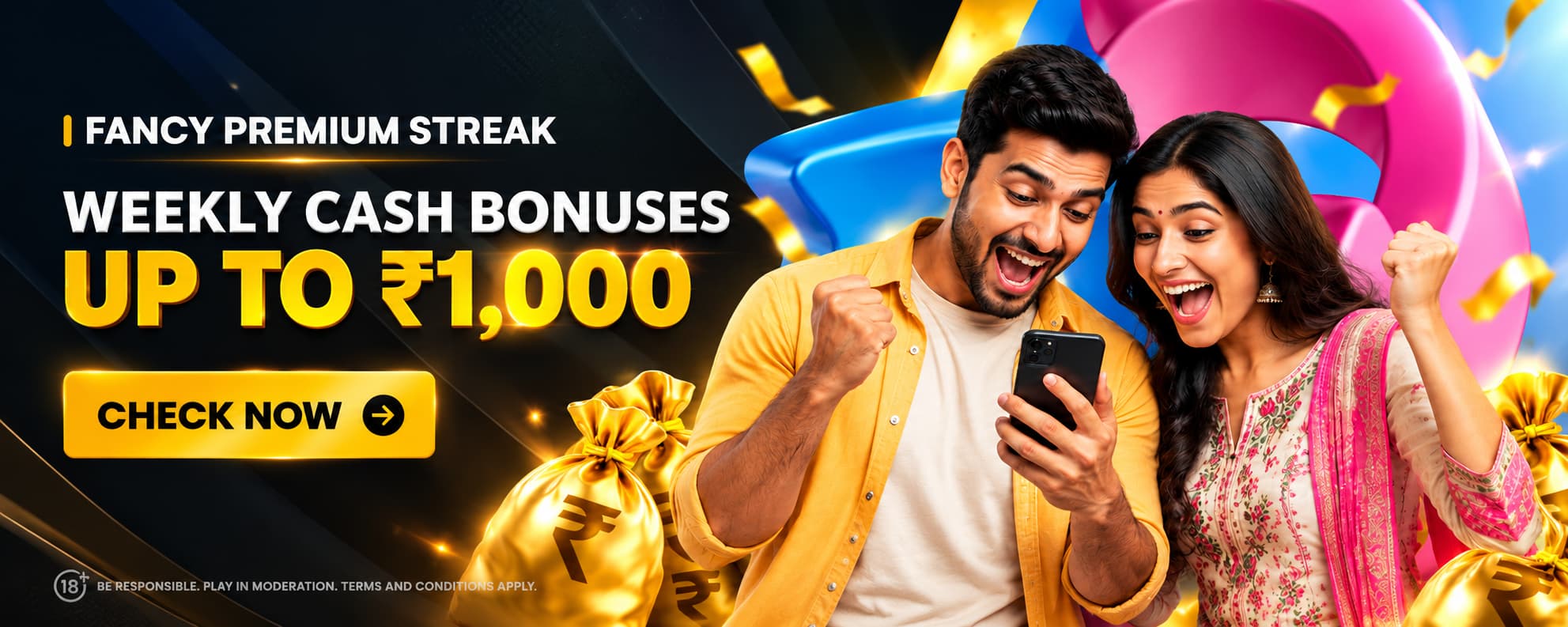 Sky247 Bonus ,happy couples got it
